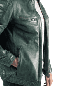 Men leather jacket 106