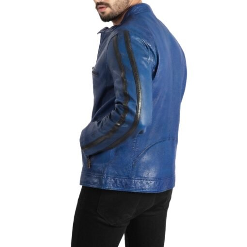 Men leather jacket 114