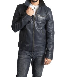 Men leather jacket 115