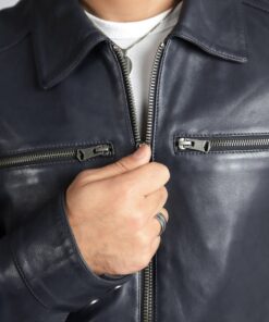 Men leather jacket 116