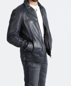 Men leather jacket 117