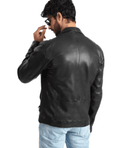 Men leather jacket 121