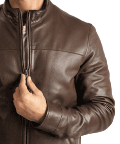 Men leather jacket 142