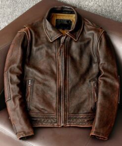 Men leather Jacket 295