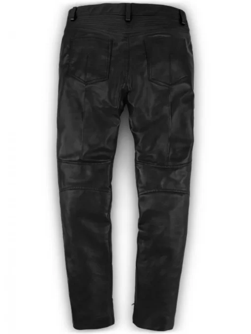 Black Leather Jeans for Men's Trendsetting Style