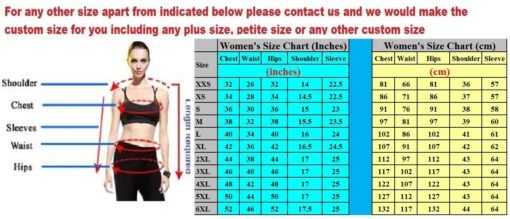 Women jacket measurement guide