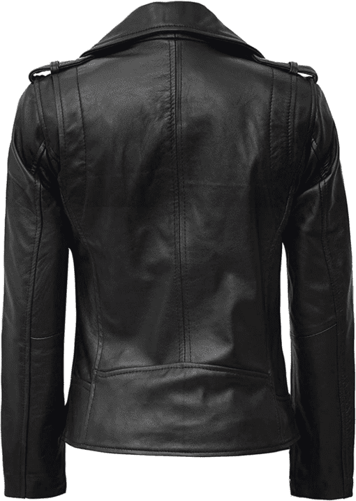 Casual wear Black leather Jacket for women