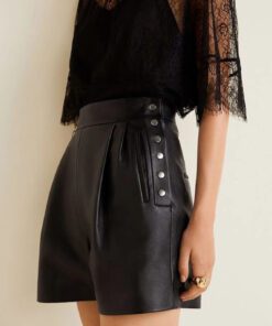 women leather skirt 335