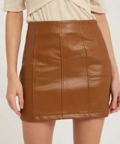 women leather skirt 342