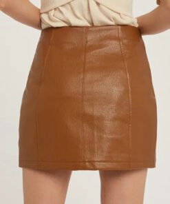 women leather skirt 343