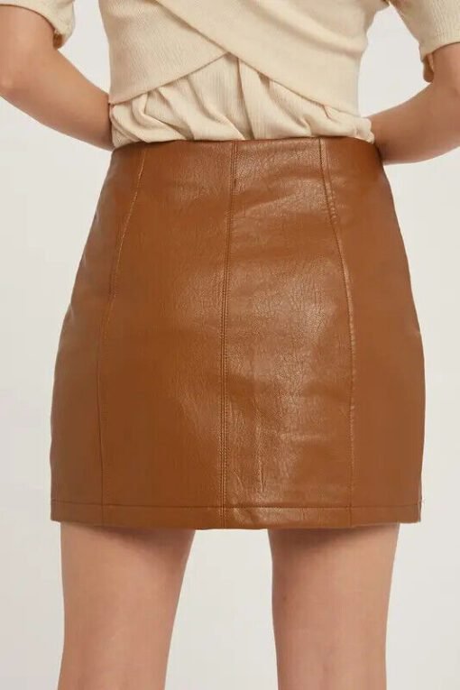 Youth Mini Skirt in Brown and Black
