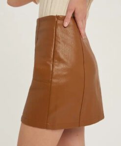 women leather skirt 344