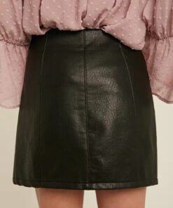 women leather skirt 346