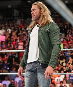 Edge Green Leather Jacket