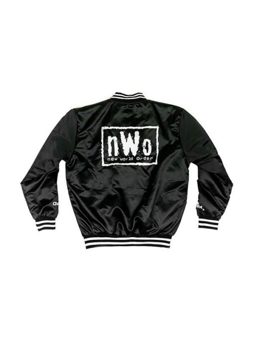 WWE Black Bomber NWO Varsity Jacket