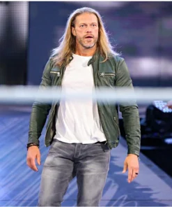 WWE Edge Green Leather Jacket