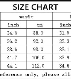 Size Chart Wool Long Coat